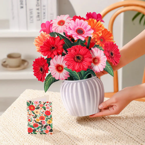Cheerful Gerberas Pop-Up Bouquet